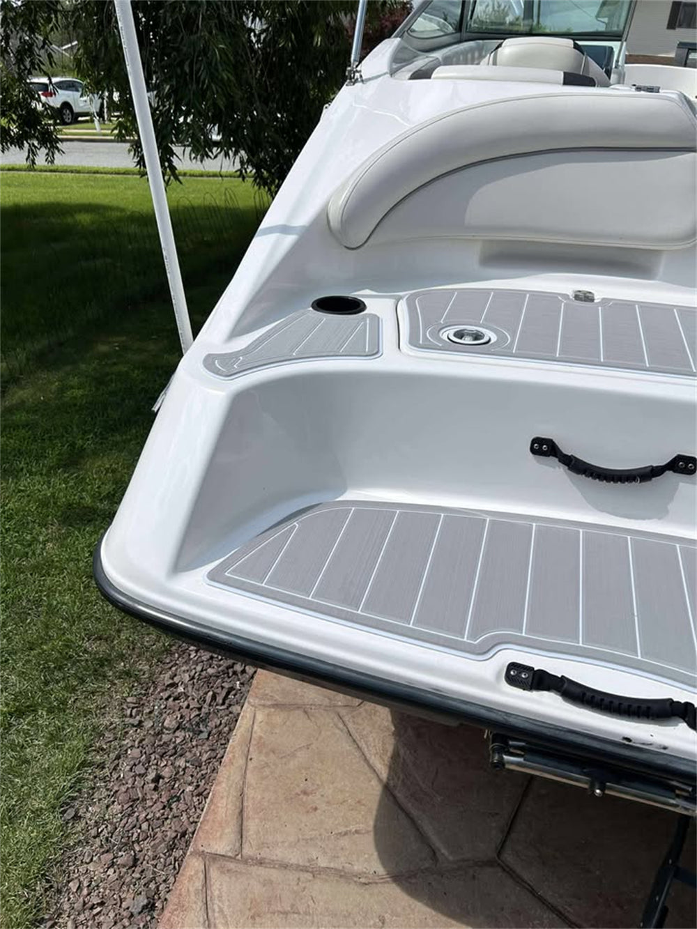 2012-2018 Yamaha SX 190 Swim Platform Cockpit PadBoat EVA Foam Faux Teak Deck Floor Mat SeaDek MarineMat Gatorstep Style Self Adhesive