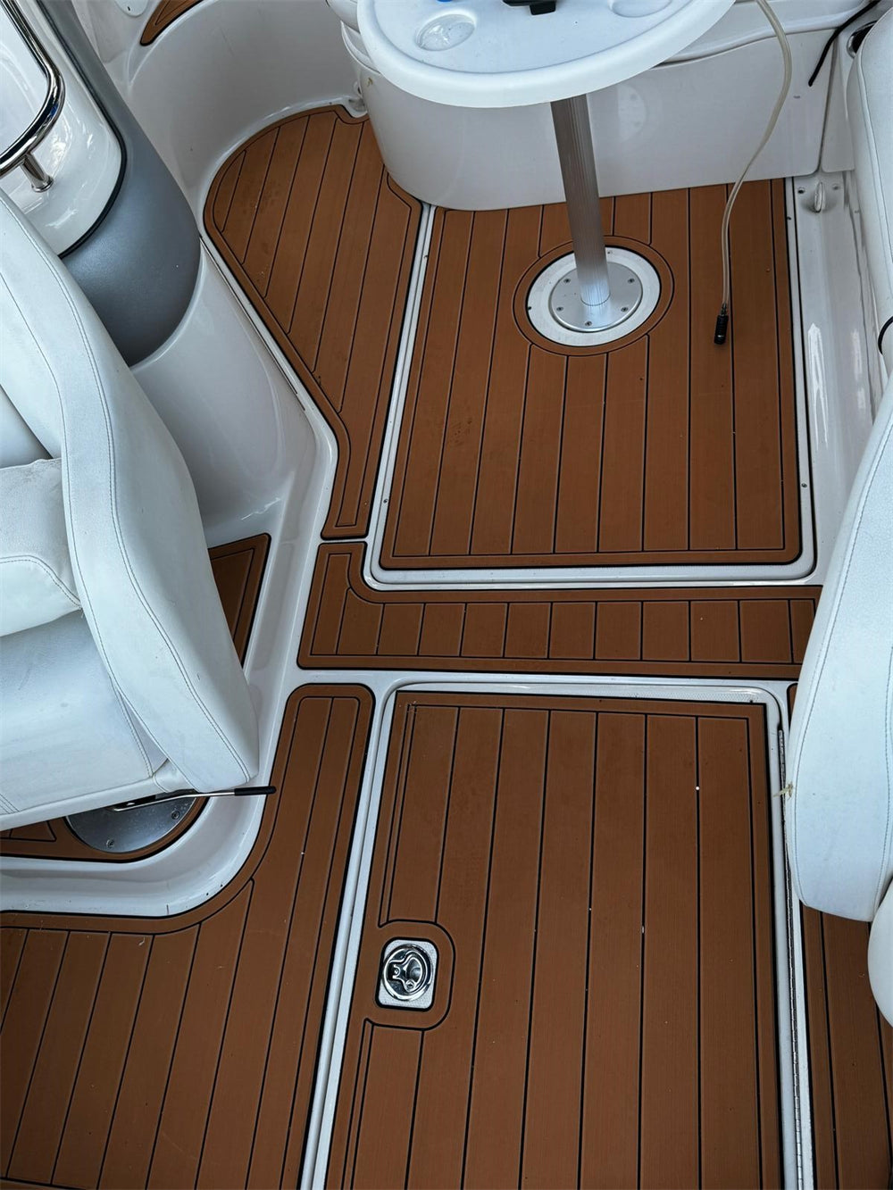 2004 Sea Ray 240 Sundeck Swim Platform Cockpit Pad Boat EVA Teak Deck Floor Mat SeaDek MarineMat Gatorstep Style Self Adhesive