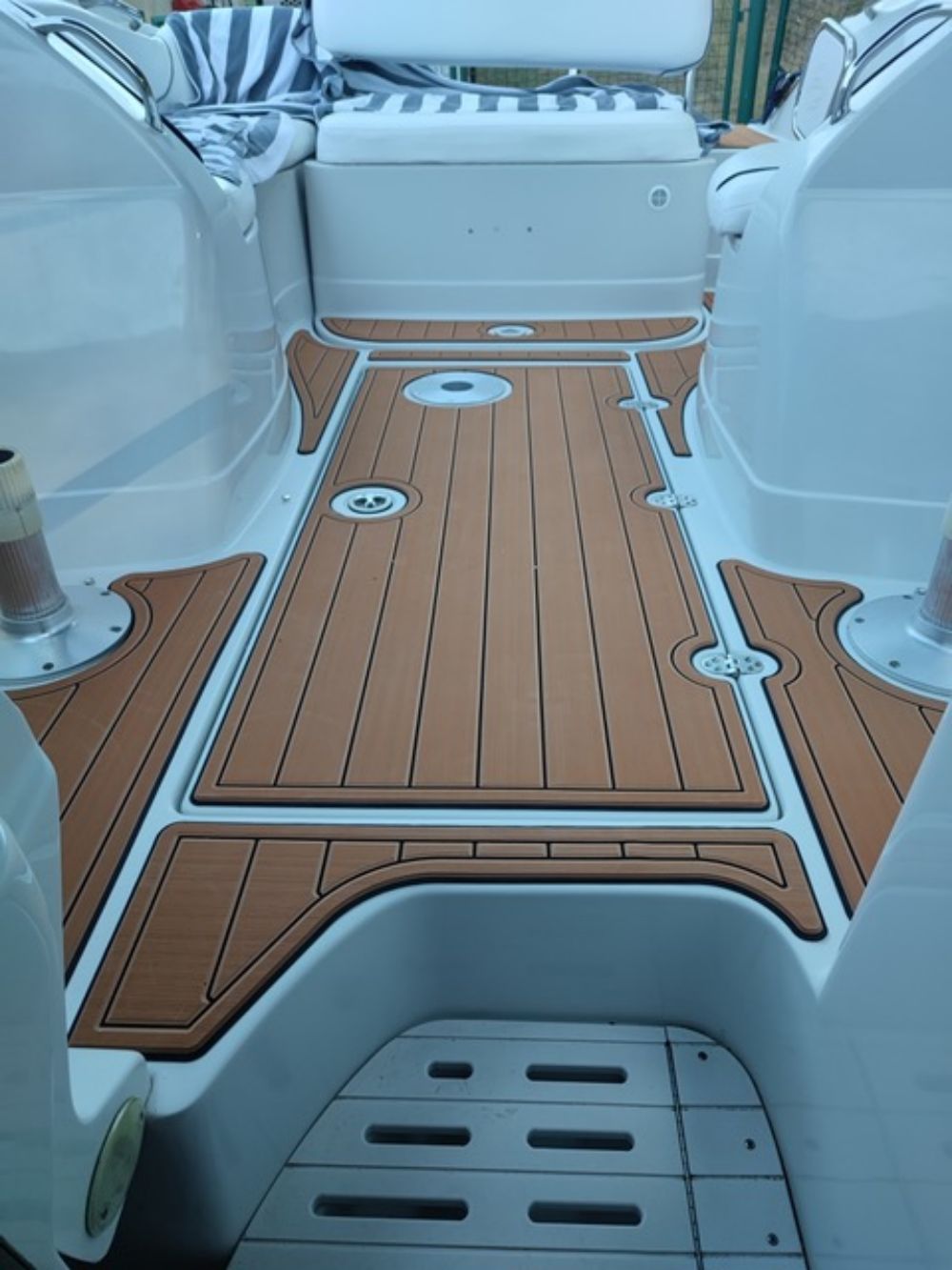 2005 Crownline 275 CCR Swim Platform Cockpit Boat EVA Foam Teak Deck Floor Pad SeaDek MarineMat Style Self Adhesive