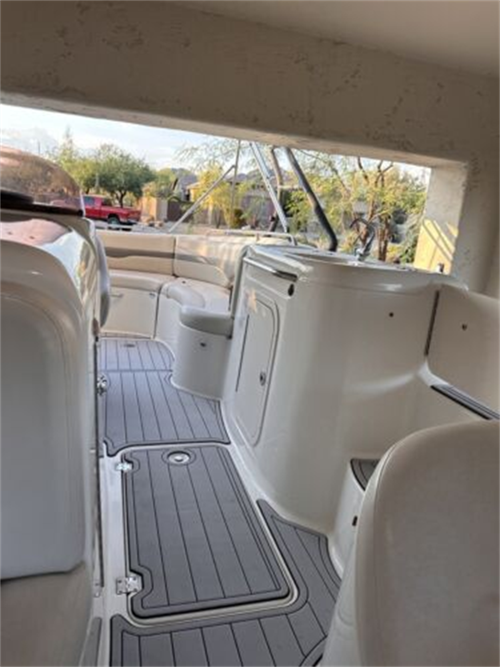 2005 Chaparral Sunesta 252 Swim Platform Cockpit Boat EVA Foam Teak Floor Pad SeaDek MarineMat Gatorstep Style Self Adhesive