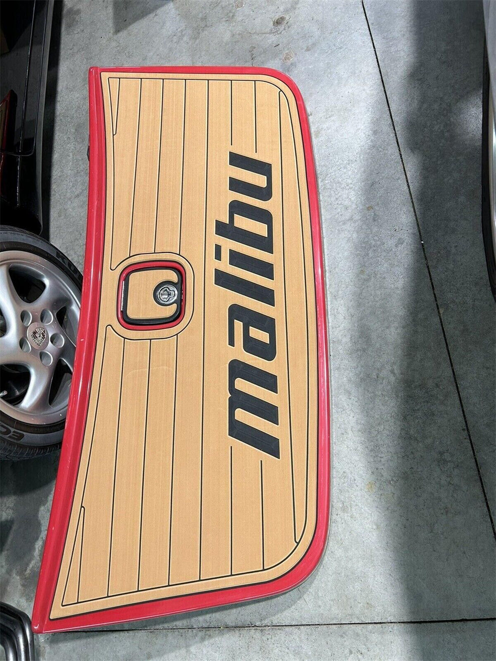 2005 Malibu 23 LSV Swim Platform Cockpit Pad Boat EVA Faux Teak Deck Floor Mat SeaDek MarineMat Gatorstep Style Self Adhesive