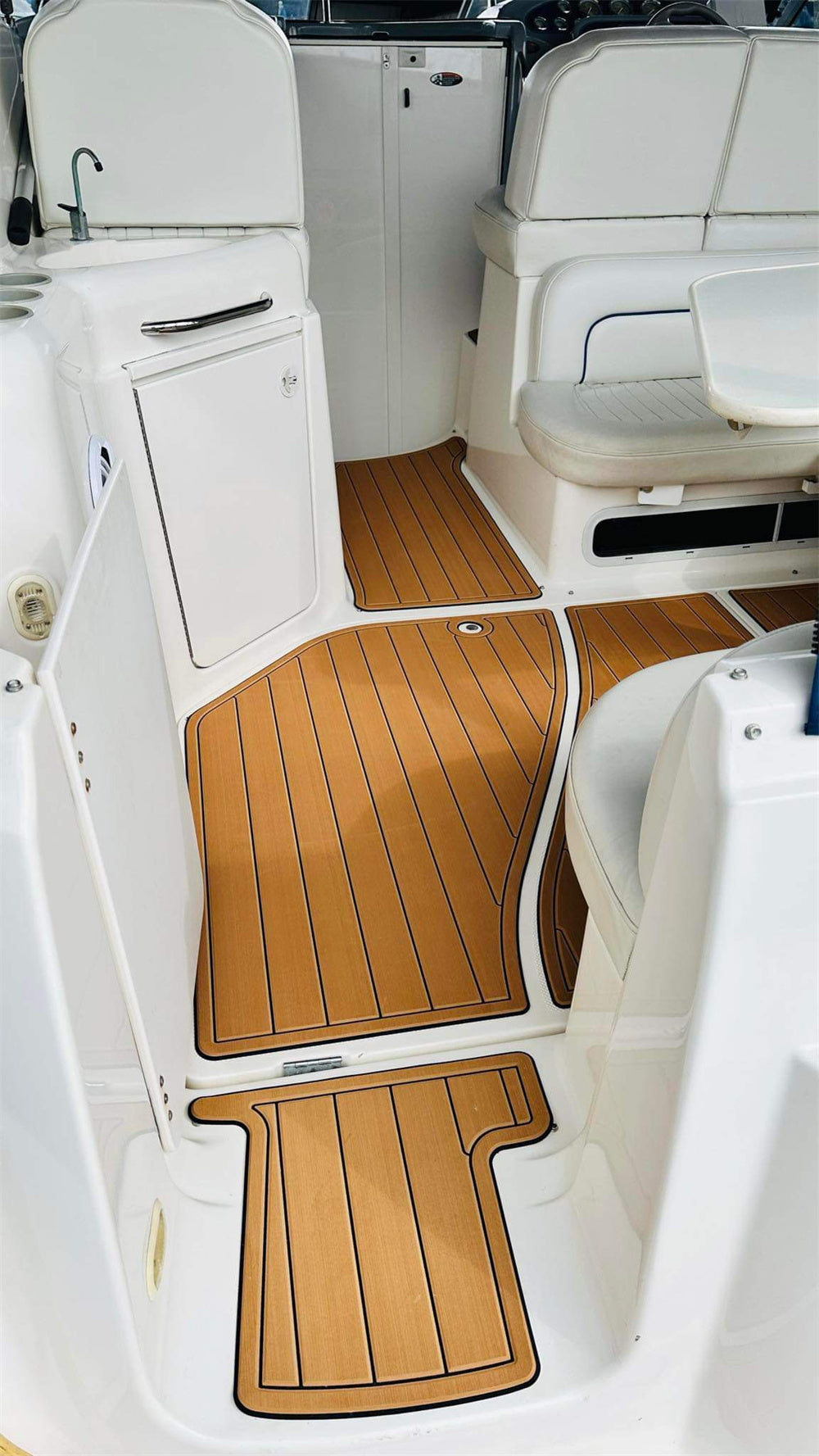 2004 Bayliner 305 Ciera Swim Platform Cockpit Pad Boat EVA Foam Teak Floor Mat SeaDek MarineMat Gatorstep Style Self Adhesive