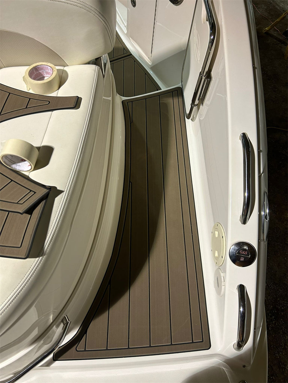 2008 Chaparral 256 SSX Swim Platform Cockpit Pad Boat EVA Teak Deck Floor Pad Mat SeaDek MarineMat Style Self Adhesive