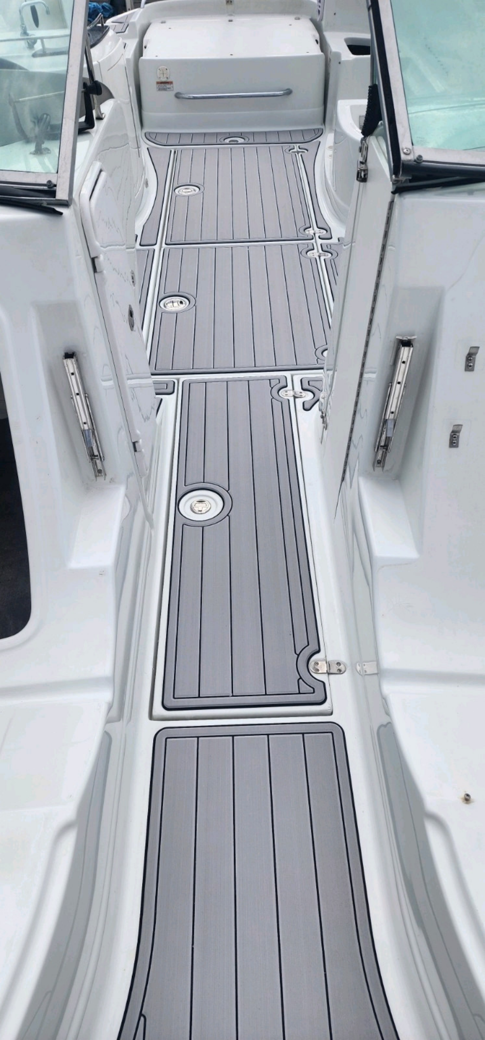 2008 Azure 298 Swim Platform Cockpit Pad Boat EVA Foam Faux Teak Deck Floor Mat SeaDek MarineMat Gatorstep Style Self Adhesive