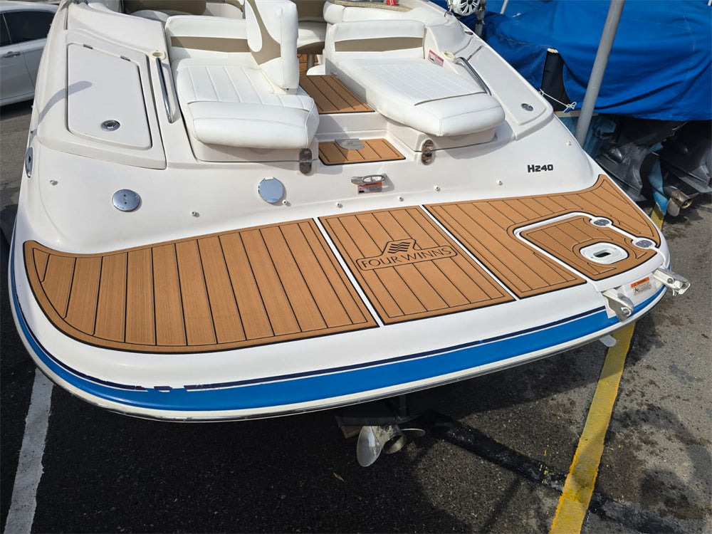 2011 Four Winns Horizon 240 Swim Platform Cockpit Boat EVA Foam Teak Floor Pad SeaDek MarineMat Gatorstep Style Self Adhesive