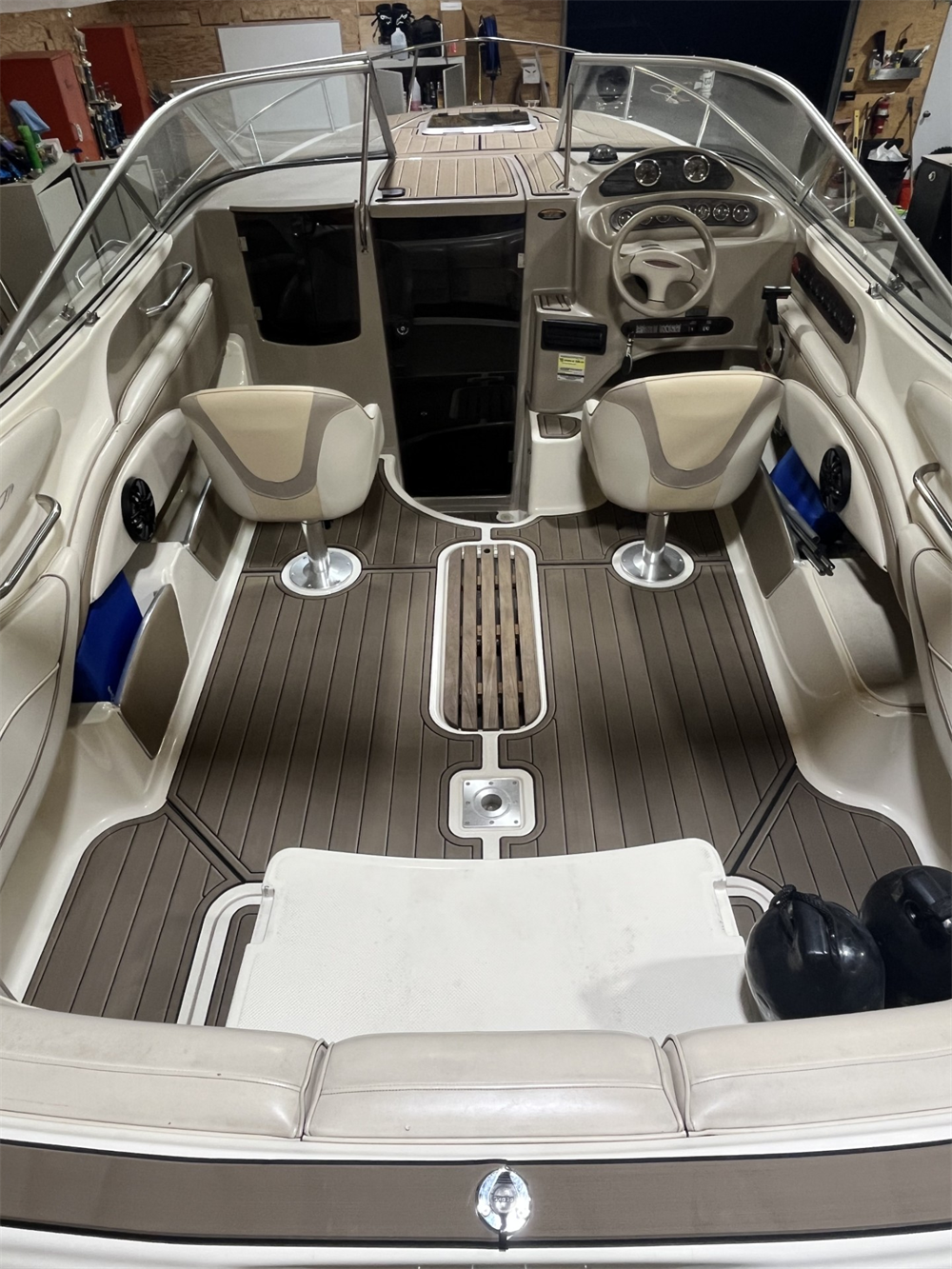 1998-2003 Maxum 2300 SC Swim Platform Cockpit Bow Pad Boat EVA Foam Fuax Teak Deck Floor Mat Seadek MarineMat Gatorstep Style Self Adhesive