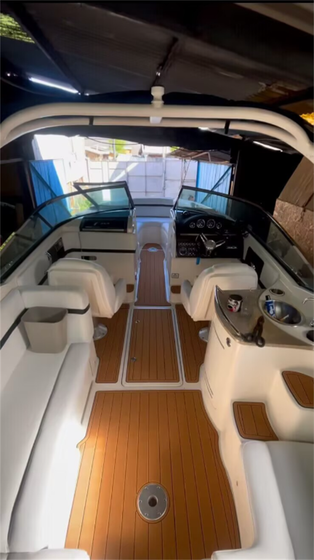 2010 Sea Ray 270 SLX Swim Platform Cockpit Pad Boat EVA Foam Teak Floor Mat Seadek MarineMat Gatorstep Style Self Adhesive