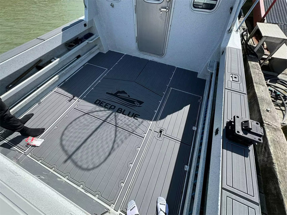 2018 Kingfisher 3025 Cockpit Pad Boat EVA Foam Teak Deck Floor Mat Flooring SeaDek MarineMat Gatorstep Style Self Adhesive