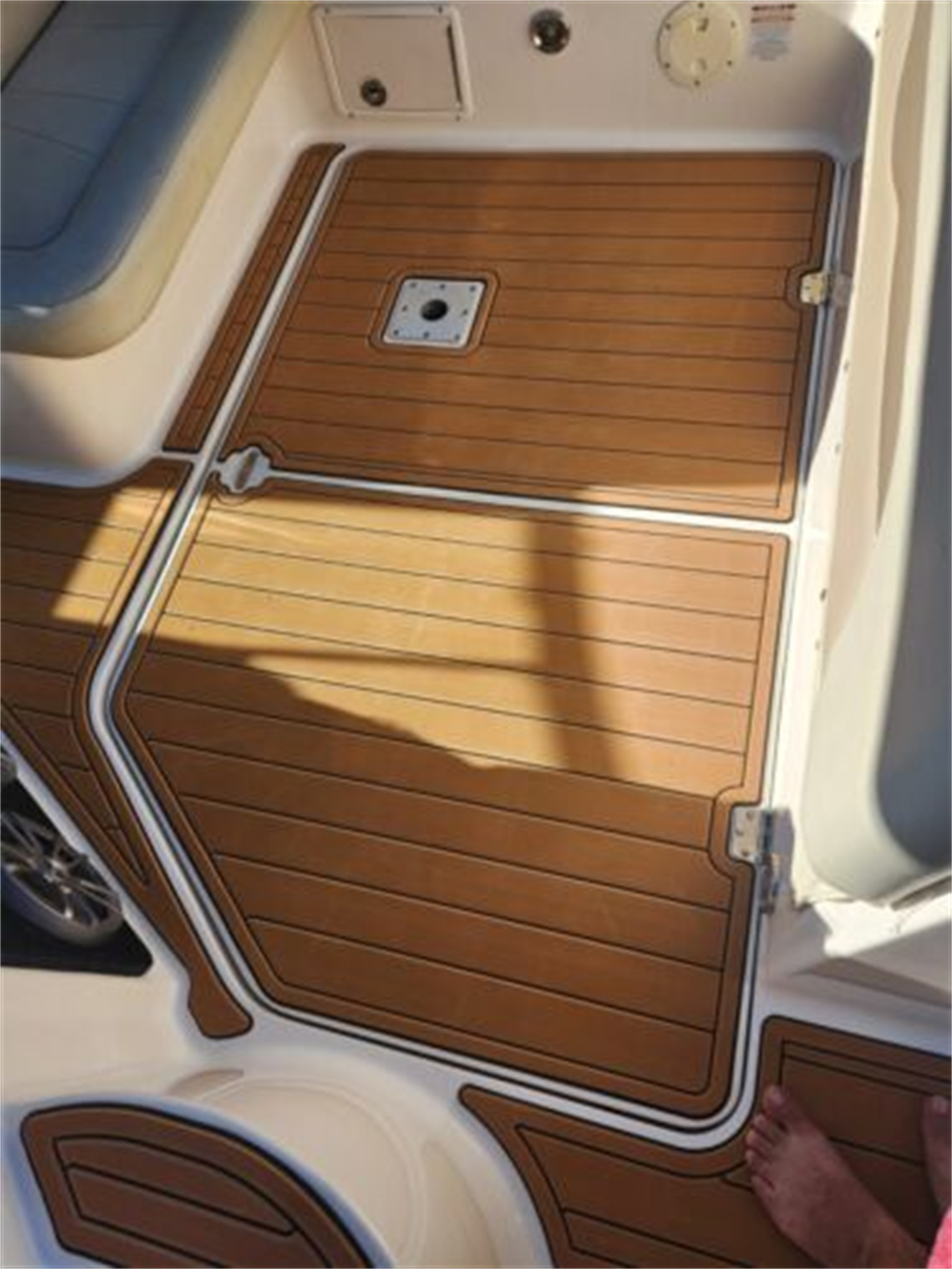 2005 Chaparral 270 Signature Swim Platform Cockpit Boat EVA Foam Teak Floor Pad SeaDek MarineMat Style Self Adhesive