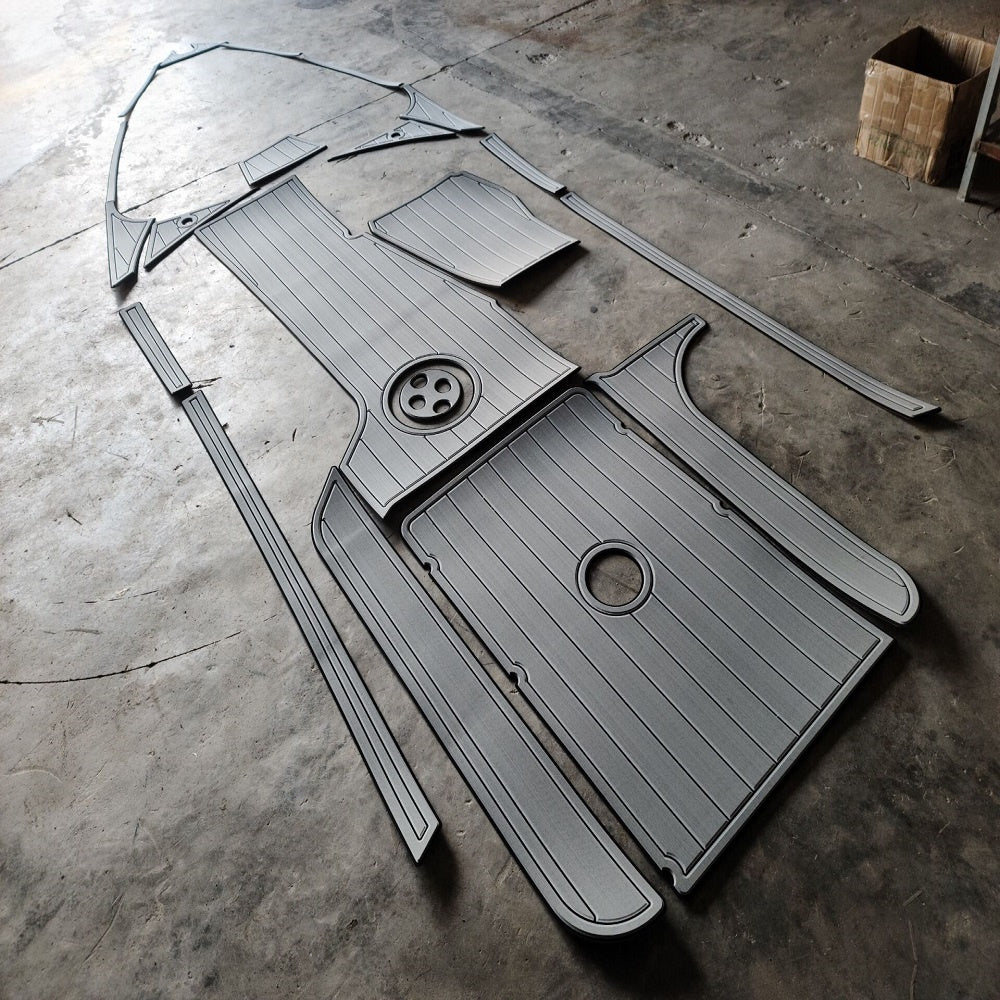 2010-2014 Malibu 21 VLX Cockpit Pad Boat EVA Foam Teak Deck Floor Mat Flooring SeaDek MarineMat Gatorstep Style Self Adhesive