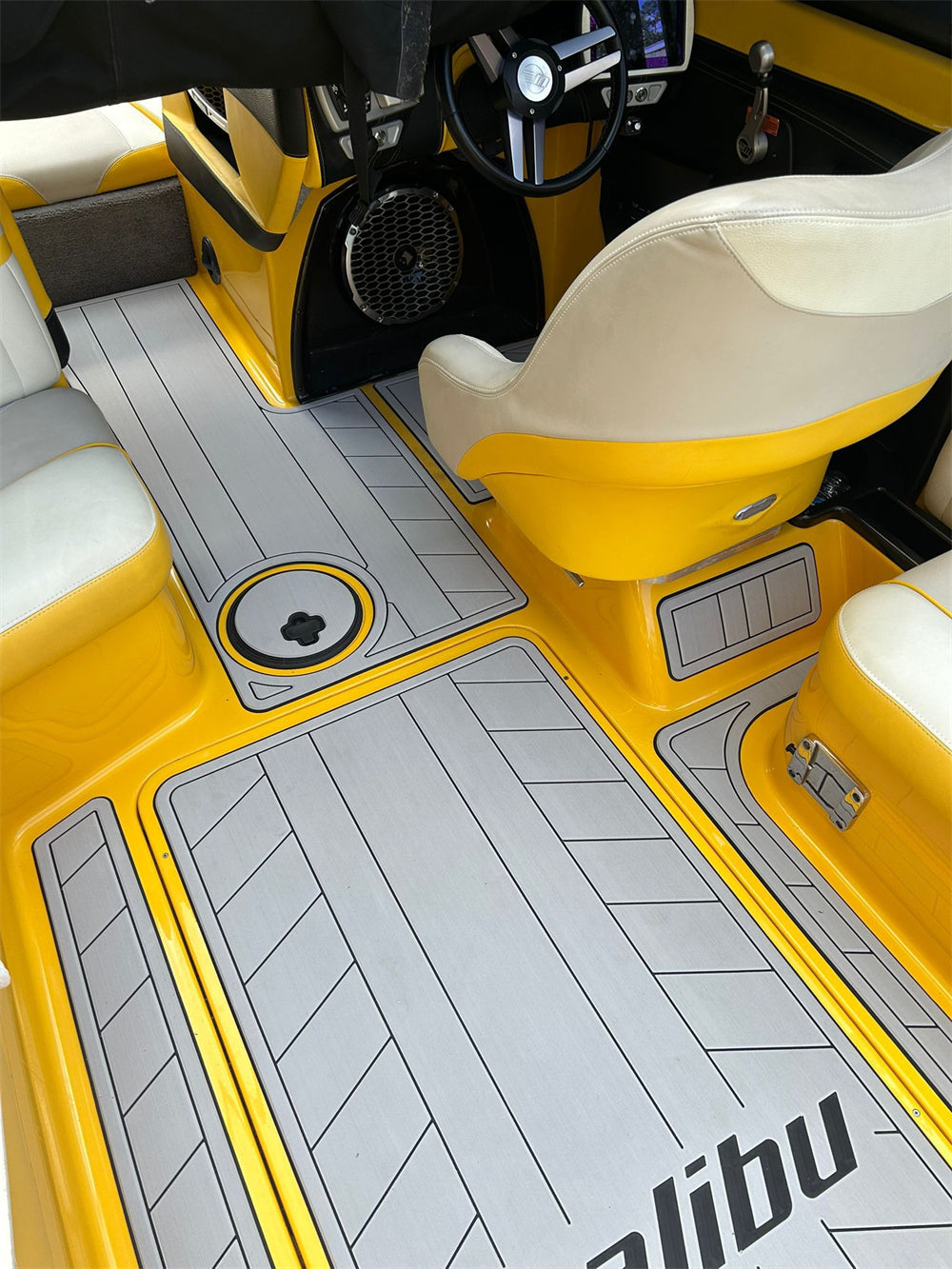 2013-2016 Malibu 24 MXZ Cockpit Pad Boat EVA Foam Teak Deck Floor Mat Flooring SeaDek MarineMat Gatorstep Style Self Adhesive