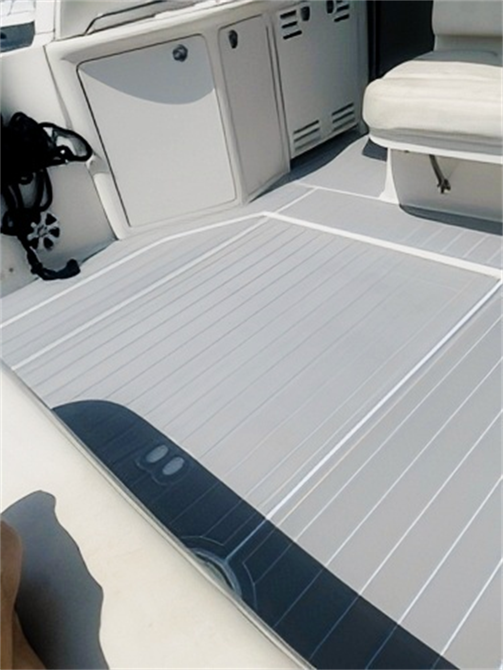 2000-2003 Sea Ray Sundancer 410 Swim Platform Cockpit Pad Boat EVA Faux Foam Teak Deck Floor Pad SeaDek MarineMat Gatorstep Style Self Adhesive