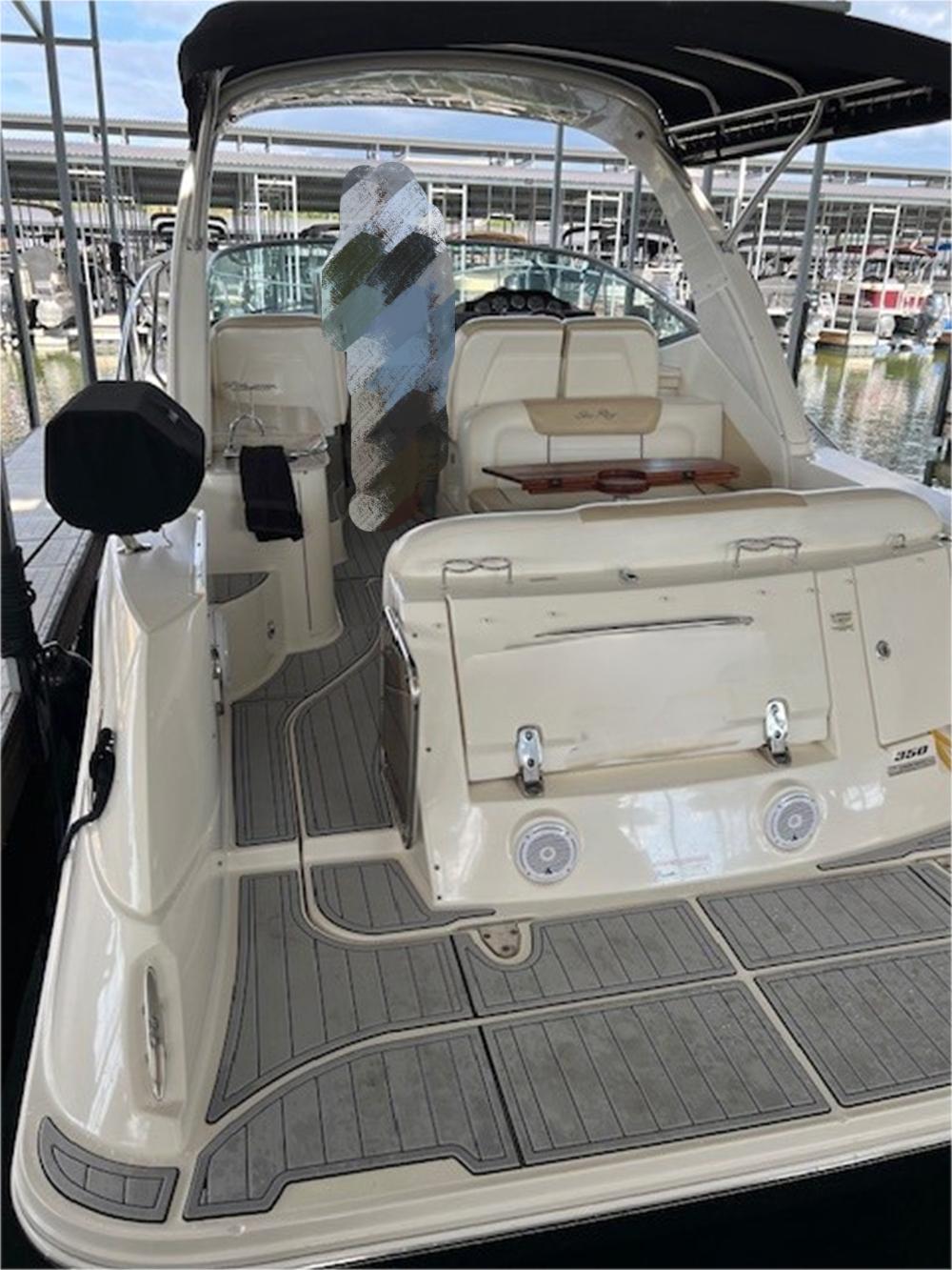 2011 Sea Ray Sundancer 350 Swim Platform Cockpit Mat Boat EVA Foam Teak Floor Pad SeaDek MarineMat Gatorstep Style Self Adhesive
