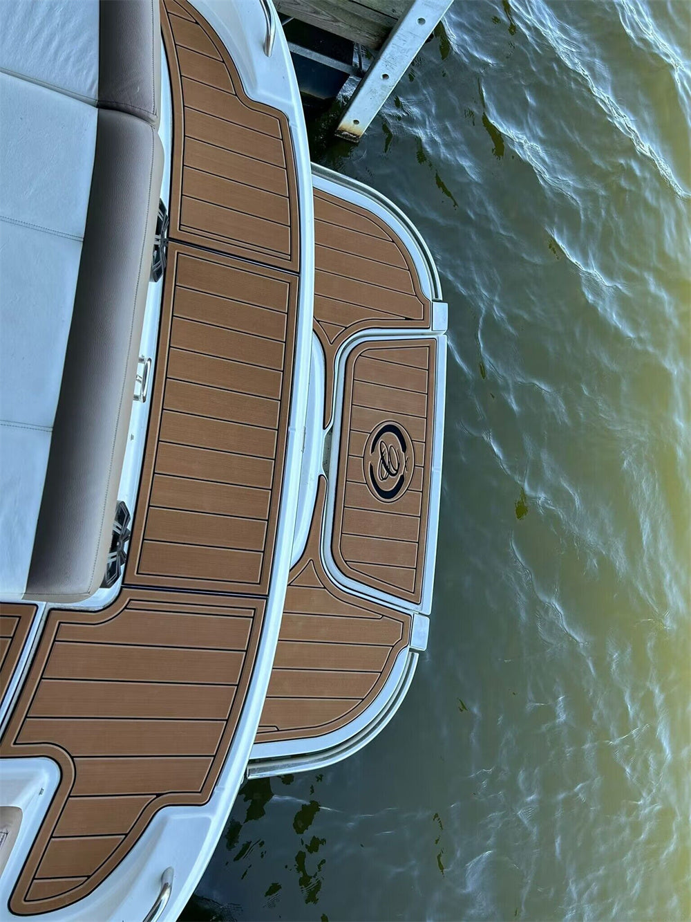 2013 Cobalt 220 Swim Platform Cockpit Bow Pad Boat EVA Teak Deck Flooring Mat SeaDek MarineMat Gatorstep Style Self Adhesive