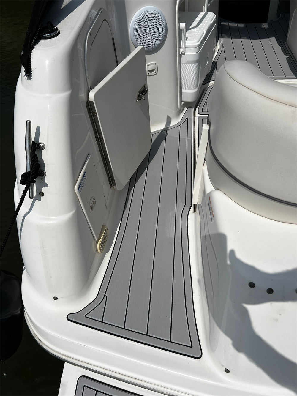 2005 Chaparral Signature 240 Swim Platform Cockpit Boat EVA Teak Floor Pad Mat SeaDek MarineMat Gatorstep Style Self Adhesive