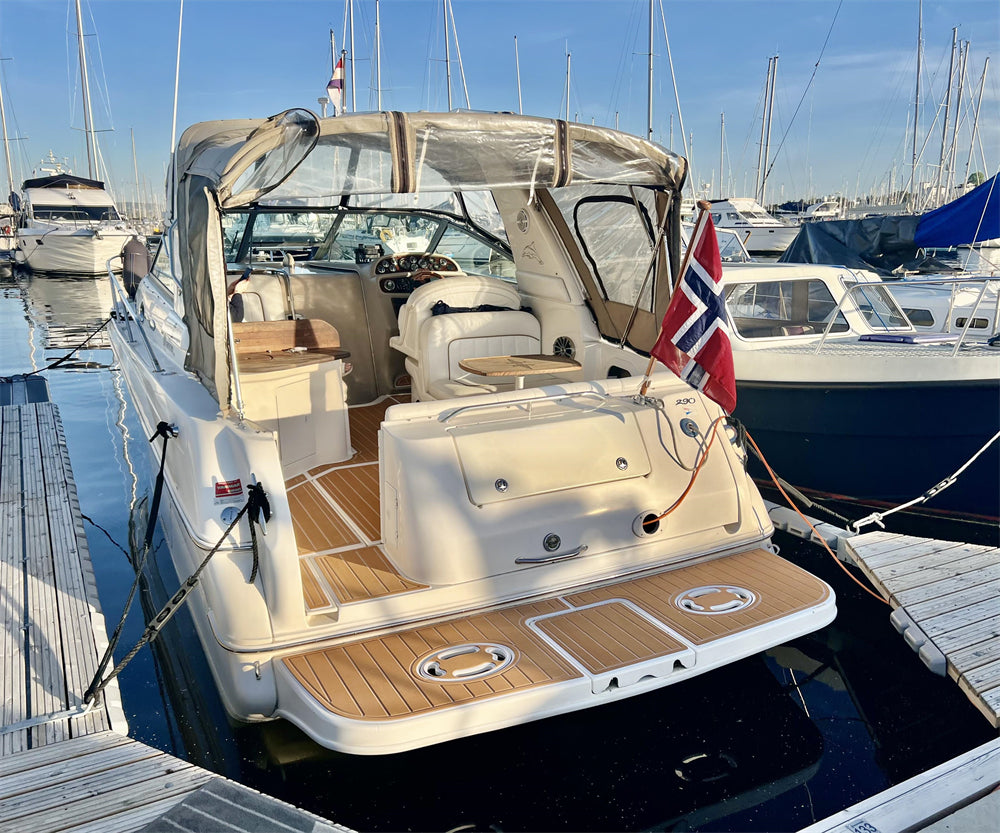 1997-2001 Sea Ray Sundancer 290 Swim Platform Cockpit Pad Boat EVA Teak Floor SeaDek MarineMat Style Self Adhesive