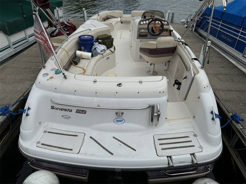 2000 Chaparral 252 Sunesta Swim Platform Cockpit Boat EVA Foam Teak Floor Pad Seadek MarineMat Gatorstep Style Self Adhesive