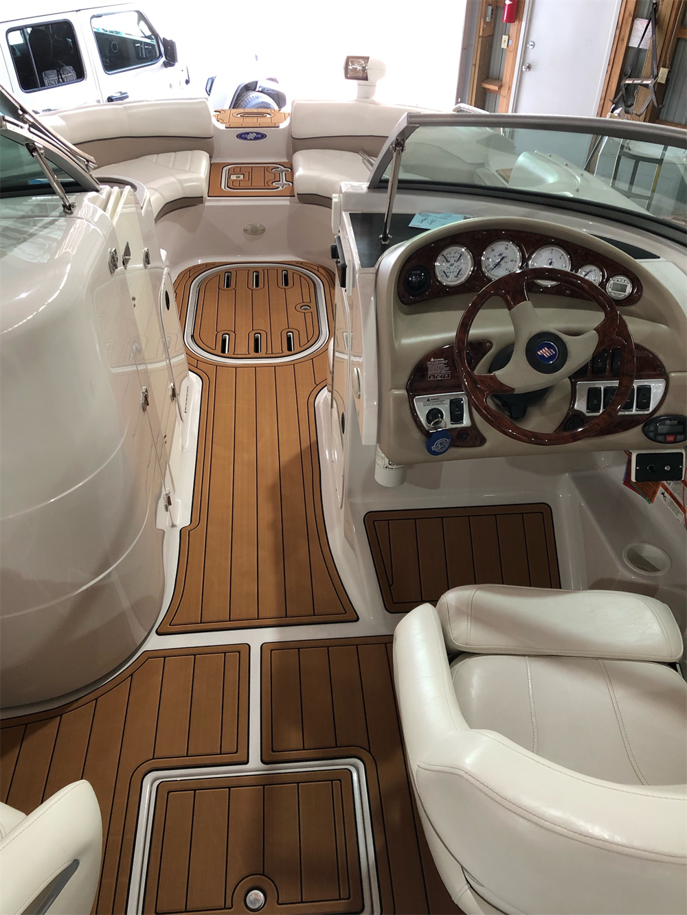 2005 Four Winns 234 Funship Swim Platform Cockpit Mat Boat EVA Teak Flooring Pad