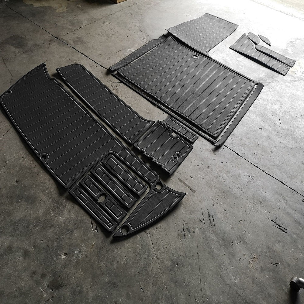 2001 Crownline 242 Swim Platform Cockpit Boat EVA Faux Foam Teak Deck Floor Pad SeaDek MarineMat Gatorstep Style Self Adhesive