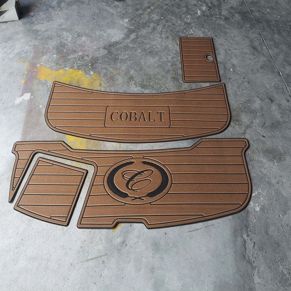 2004 Cobalt 240 Swim Platform Step Pad Boat EVA Foam Faux Teak Deck Floor Mat SeaDek MarineMat Gatorstep Style Self Adhesive