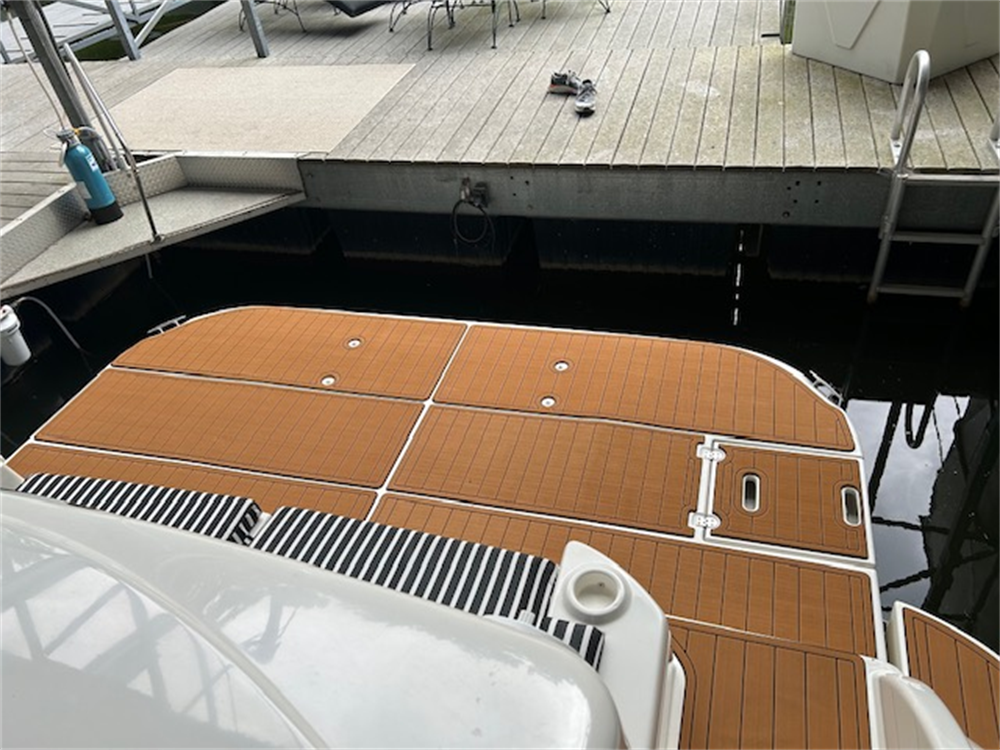 2004 Cruiser Yachts 540 Swim Platform Cockpit Pad Boat EVA Foam Teak Floor Mat