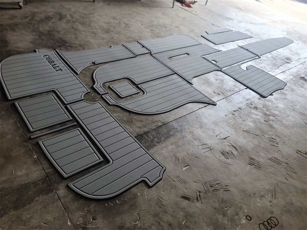 2005 Cobalt 282 Swim Platform Cockpit Pad Boat EVA Foam Faux Teak Deck Floor Mat SeaDek MarineMat Gatorstep Style Self Adhesive