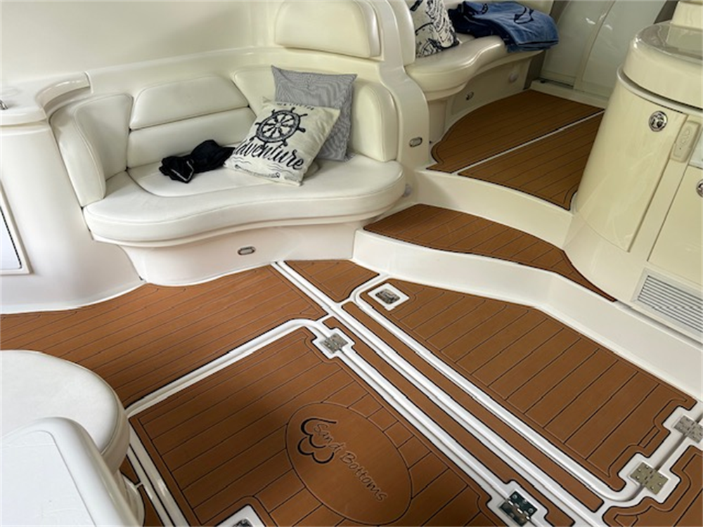 2004 Cruiser Yachts 540 Swim Platform Cockpit Pad Boat EVA Foam Teak Floor Mat