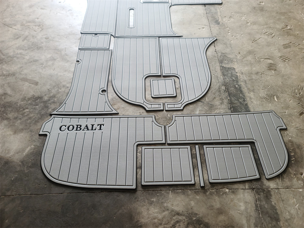 2005 Cobalt 282 Swim Platform Cockpit Pad Boat EVA Foam Faux Teak Deck Floor Mat SeaDek MarineMat Gatorstep Style Self Adhesive