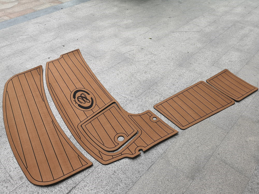 2005 Cobalt 226 Swim Platform Step Pad Boat EVA Foam Faux Teak Deck Floor Mat SeaDek MarineMat Gatorstep Style Self Adhesive