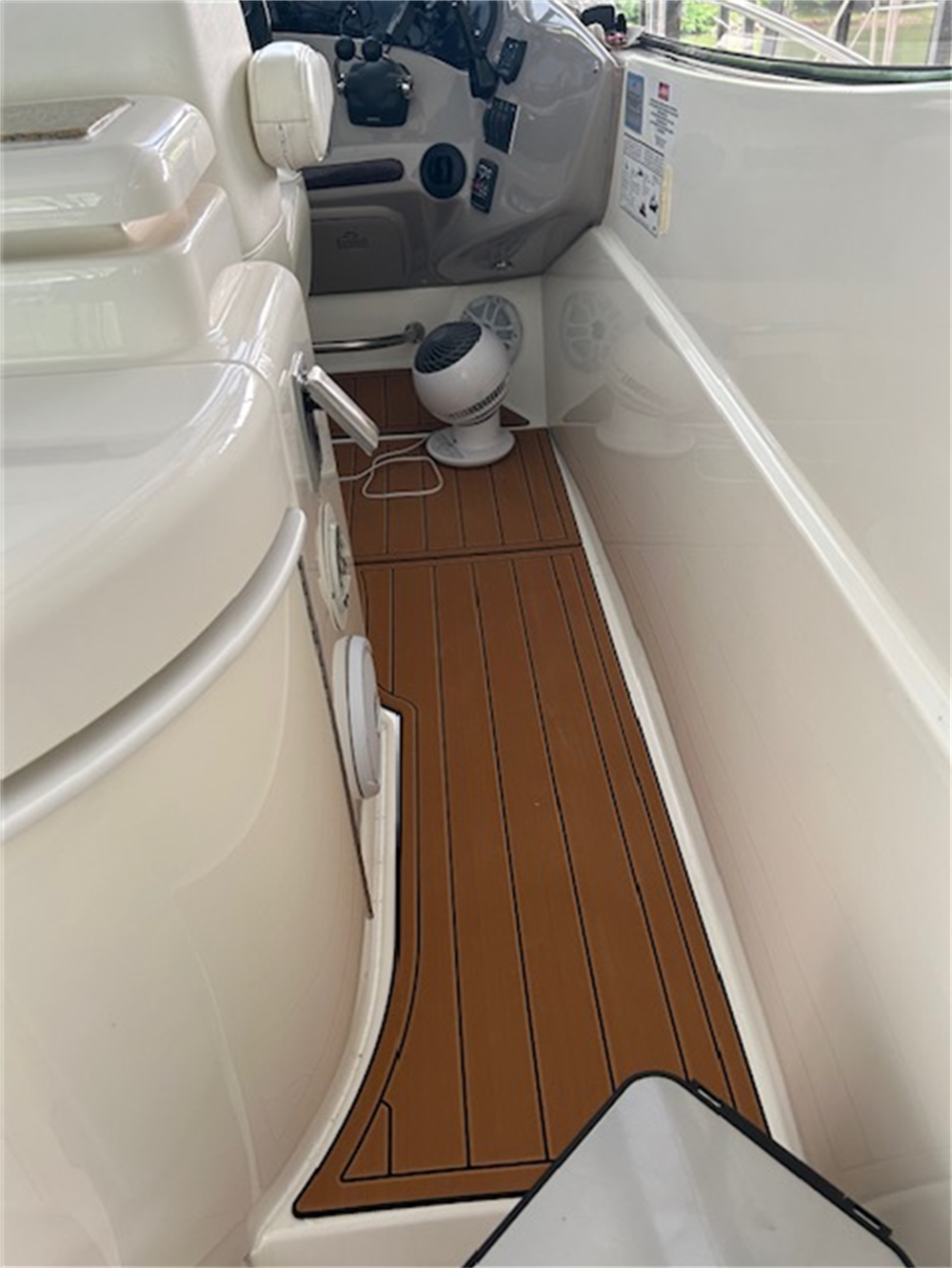 2004 Cruiser Yachts 540 Swim Platform Cockpit Pad Boat EVA Foam Teak Floor Mat