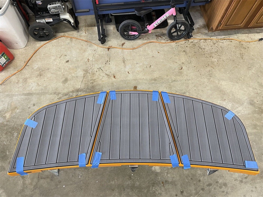 2005-2008 Supra Launch 22 SSV Swim Platform Step Mat Boat EVA Teak Dec Floor Pad