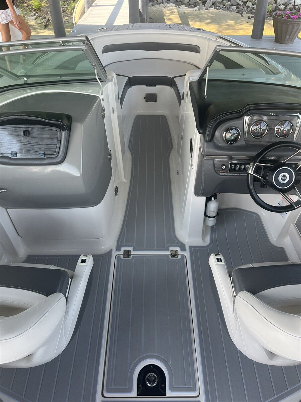 2014 Chaparral 246 SSI Swim Platform Cockpit Boat EVA Foam Teak Deck Floor Pad SeaDek MarineMat Style Self Adhesive