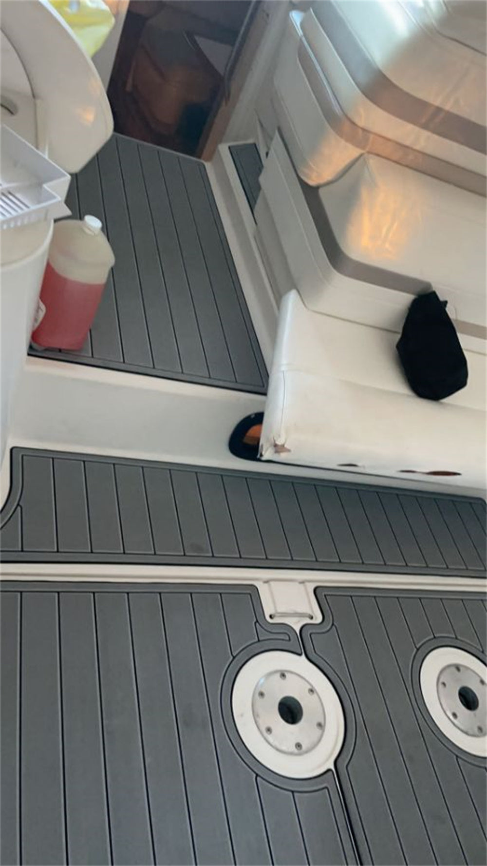 Formula 400 SS Swim Platform Cockpit Pad Boat EVA Foam Faux Teak Deck Floor Mat SeaDek MarineMat Gatorstep Style Self Adhesive