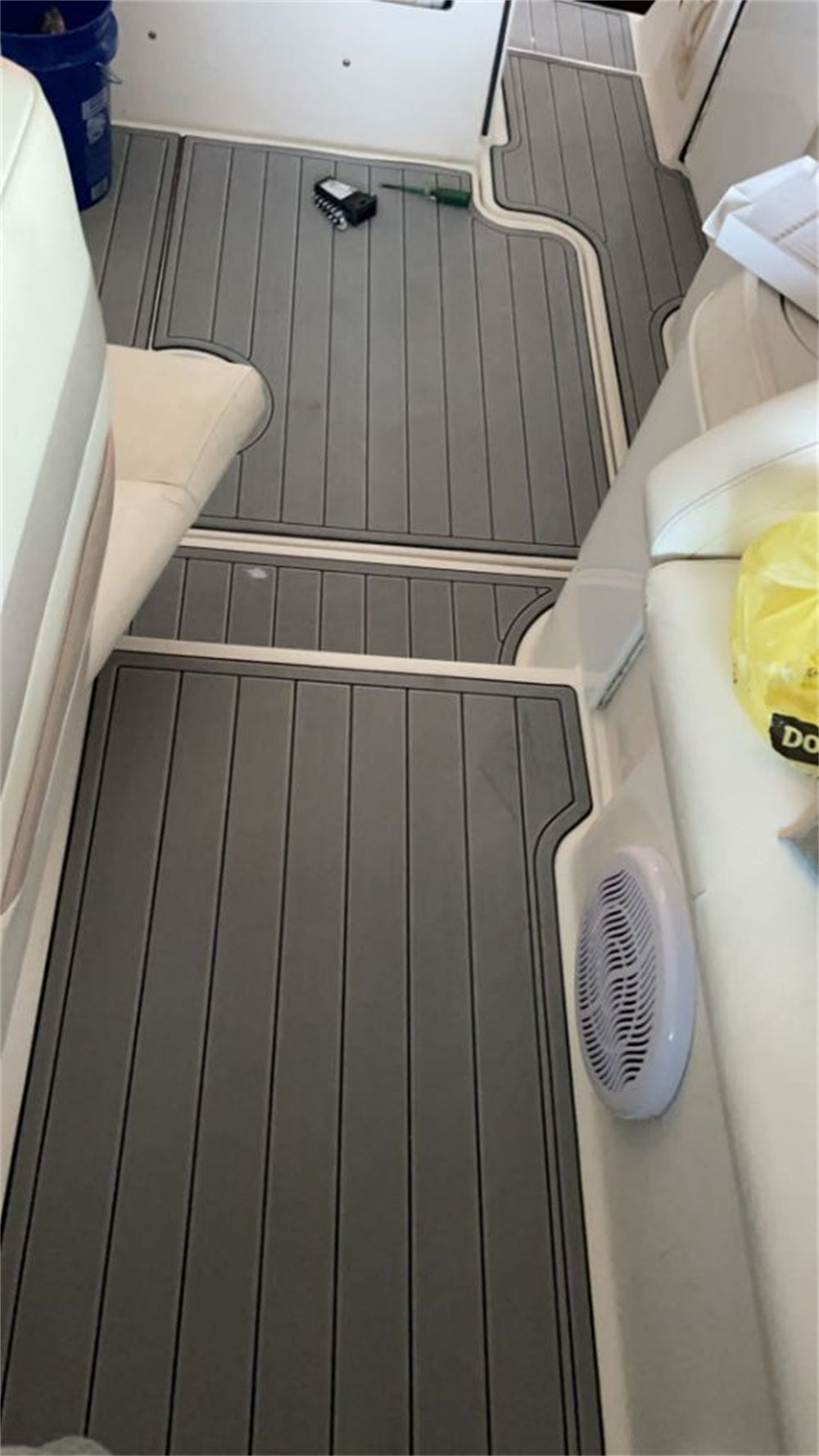 Formula 400 SS Swim Platform Cockpit Pad Boat EVA Foam Faux Teak Deck Floor Mat SeaDek MarineMat Gatorstep Style Self Adhesive
