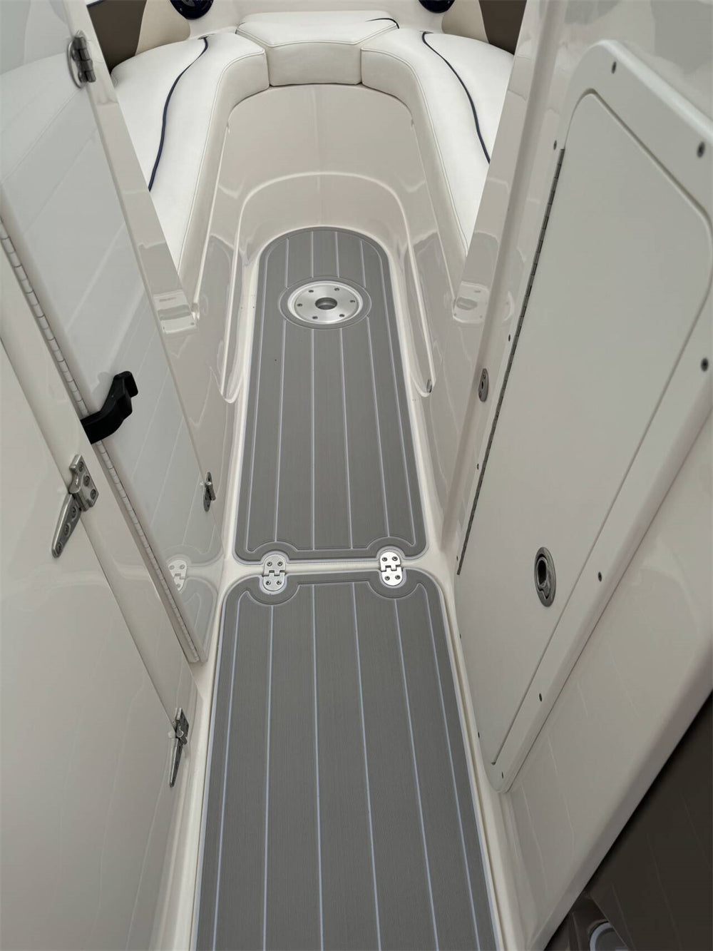 2008 Rinker Captiva 246 Cockpit Bow Pad Boat EVA Foam Faux Teak Deck Floor Mat SeaDek MarineMat Gatorstep Style Self Adhesive