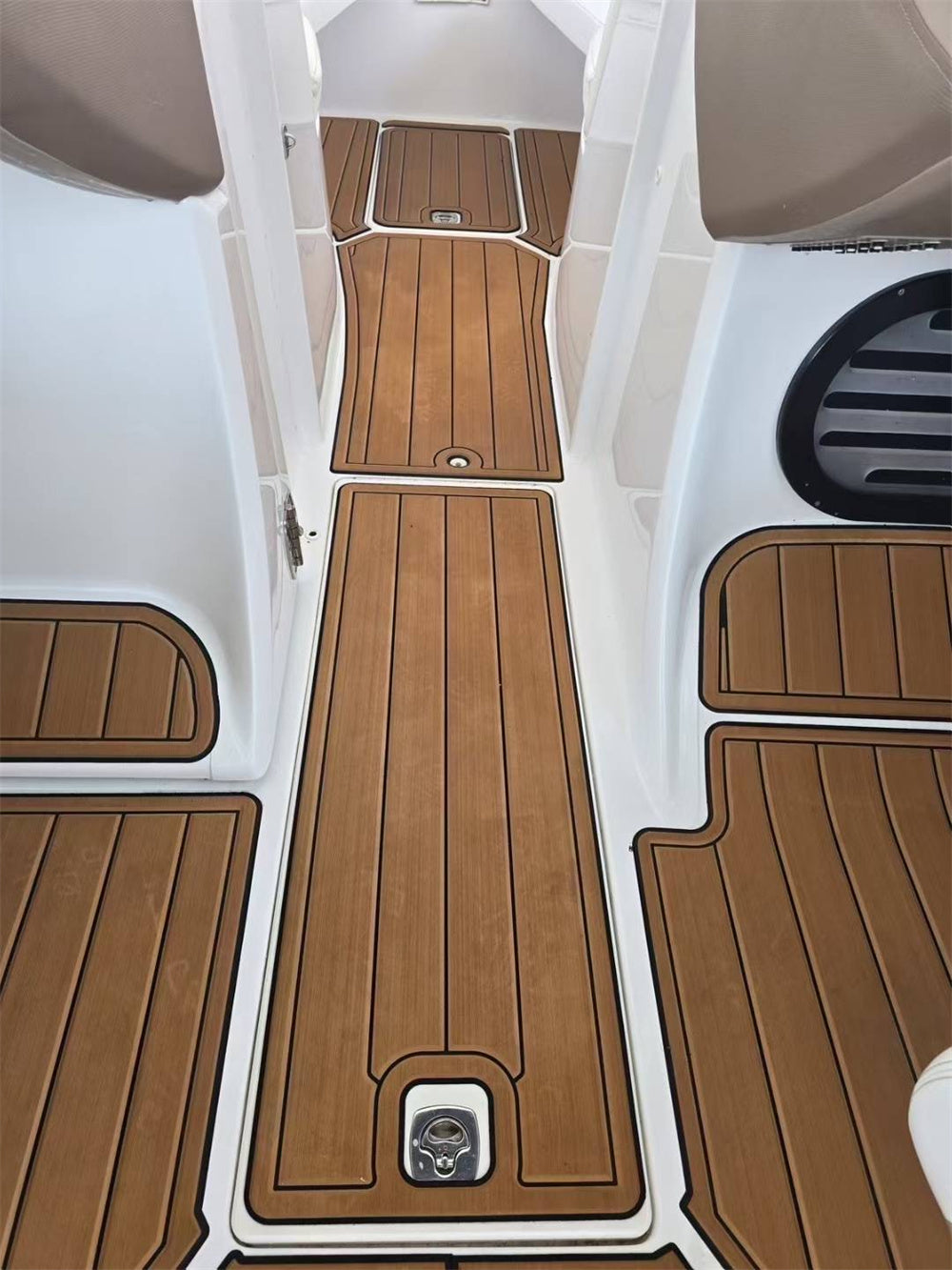 2008 Cobalt 272 Swim Platform Cockpit Pad Boat EVA Foam Faux Teak Deck Floor Mat SeaDek MarineMat Gatorstep Style Self Adhesive