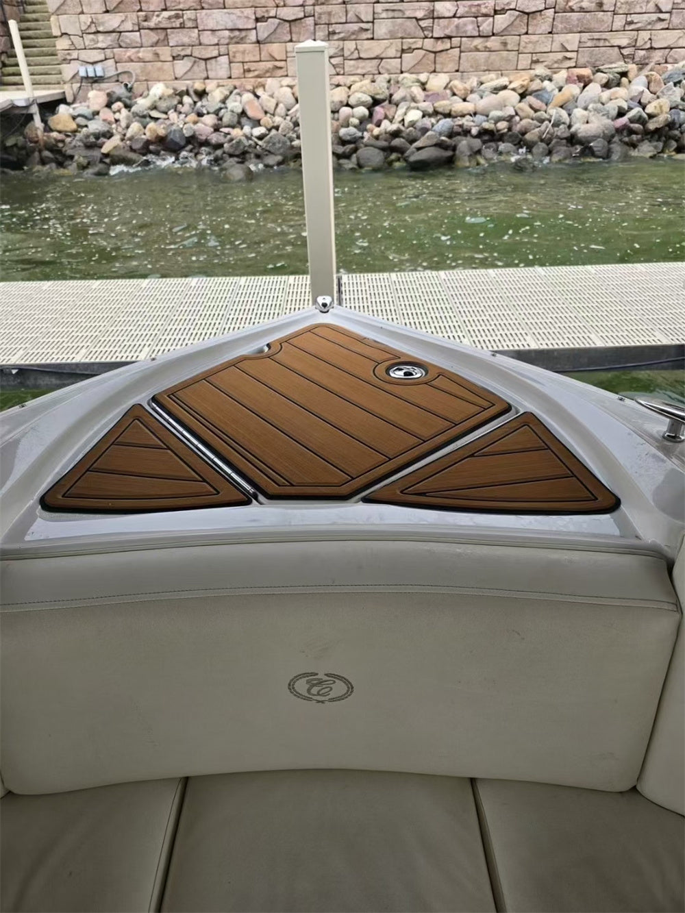 2008 Cobalt 272 Swim Platform Cockpit Pad Boat EVA Foam Faux Teak Deck Floor Mat SeaDek MarineMat Gatorstep Style Self Adhesive