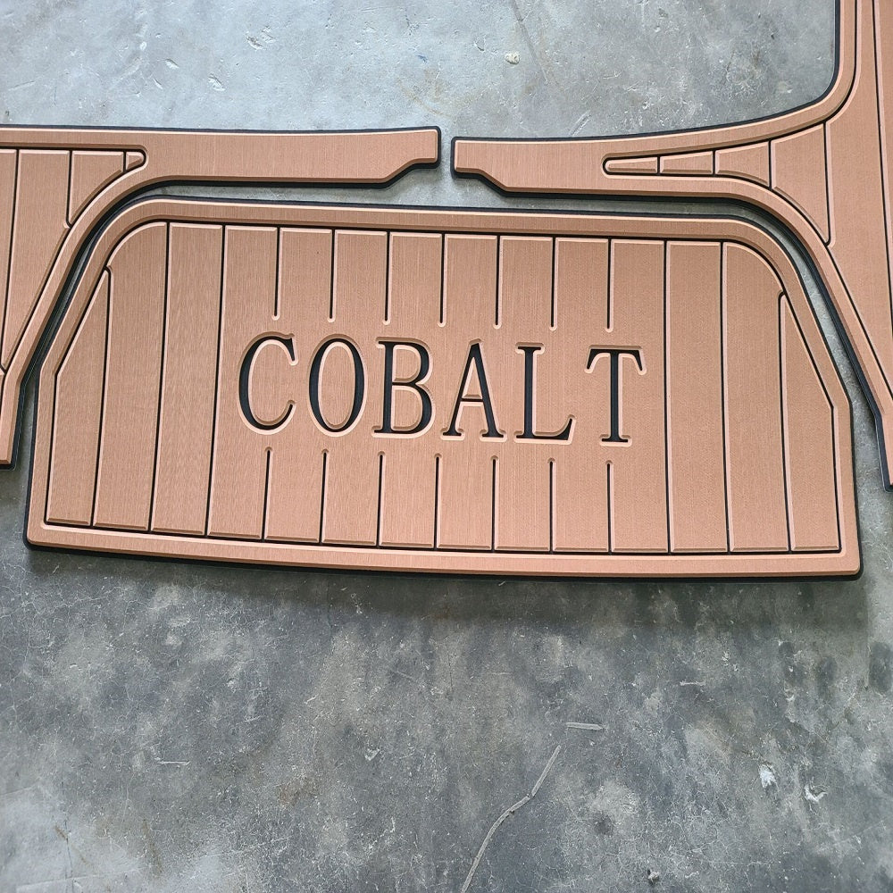 2017 Cobalt 24 SD Swim Step Transom Pad Boat EVA Foam Faux Teak Deck Floor Mat SeaDek MarineMat Gatorstep Style Self Adhesive