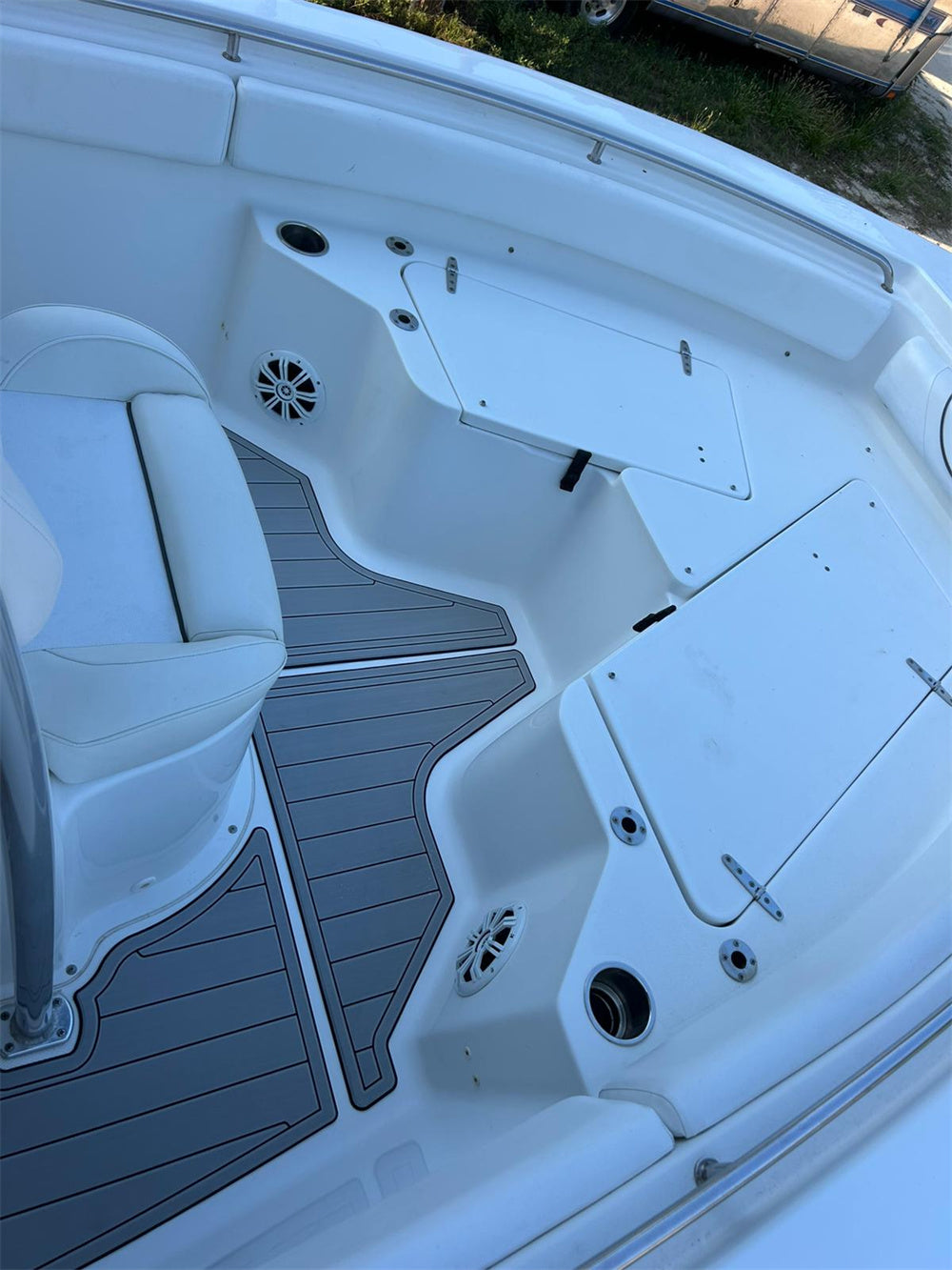 2016 Sea hunt Ultra 225 Swim Platform Cockpit Boat EVA Faux Teak Deck Floor Pad SeaDek MarineMat Style Self Adhesive
