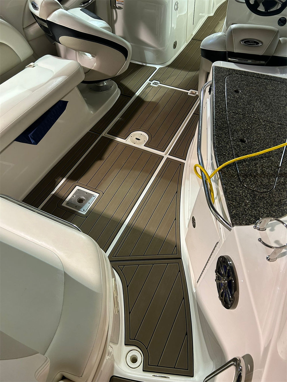 2008 Chaparral 256 SSX Swim Platform Cockpit Pad Boat EVA Teak Deck Floor Pad Mat SeaDek MarineMat Style Self Adhesive