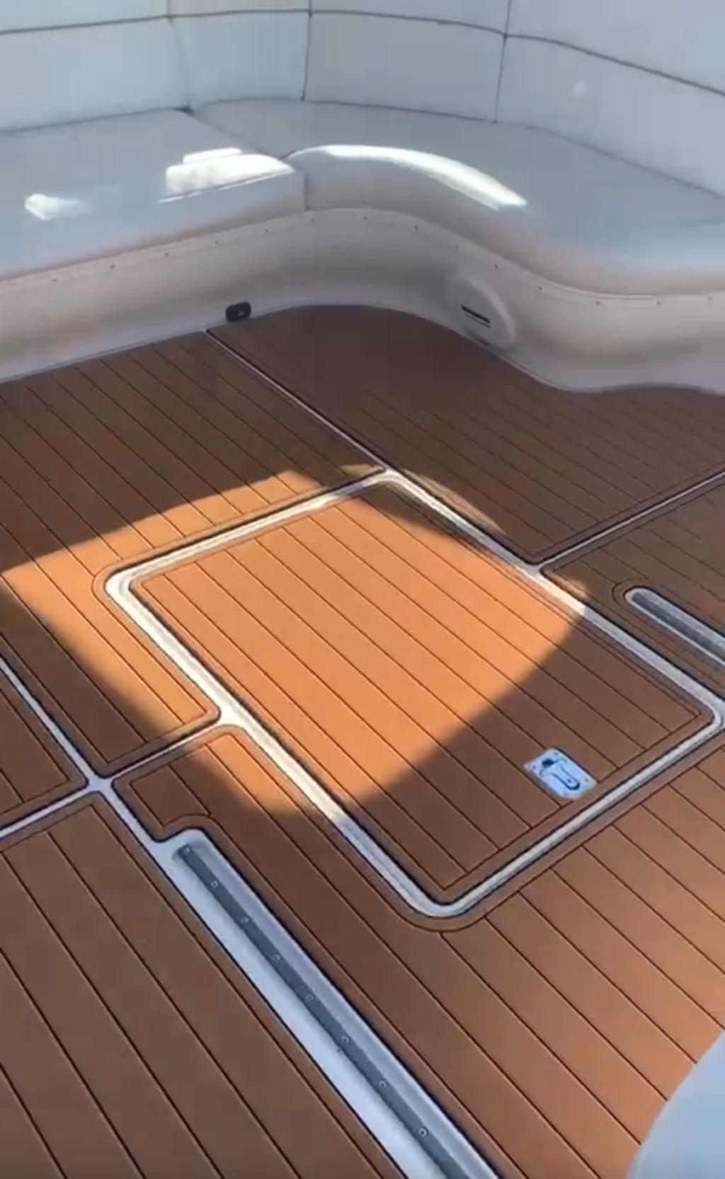 1998-2001 Sea Ray Sundancer 540 Swim Platform Cockpit Pad Boat EVA Foam Faux Teak Floor Seadek MarineMat Gatorstep Style Self Adhesive