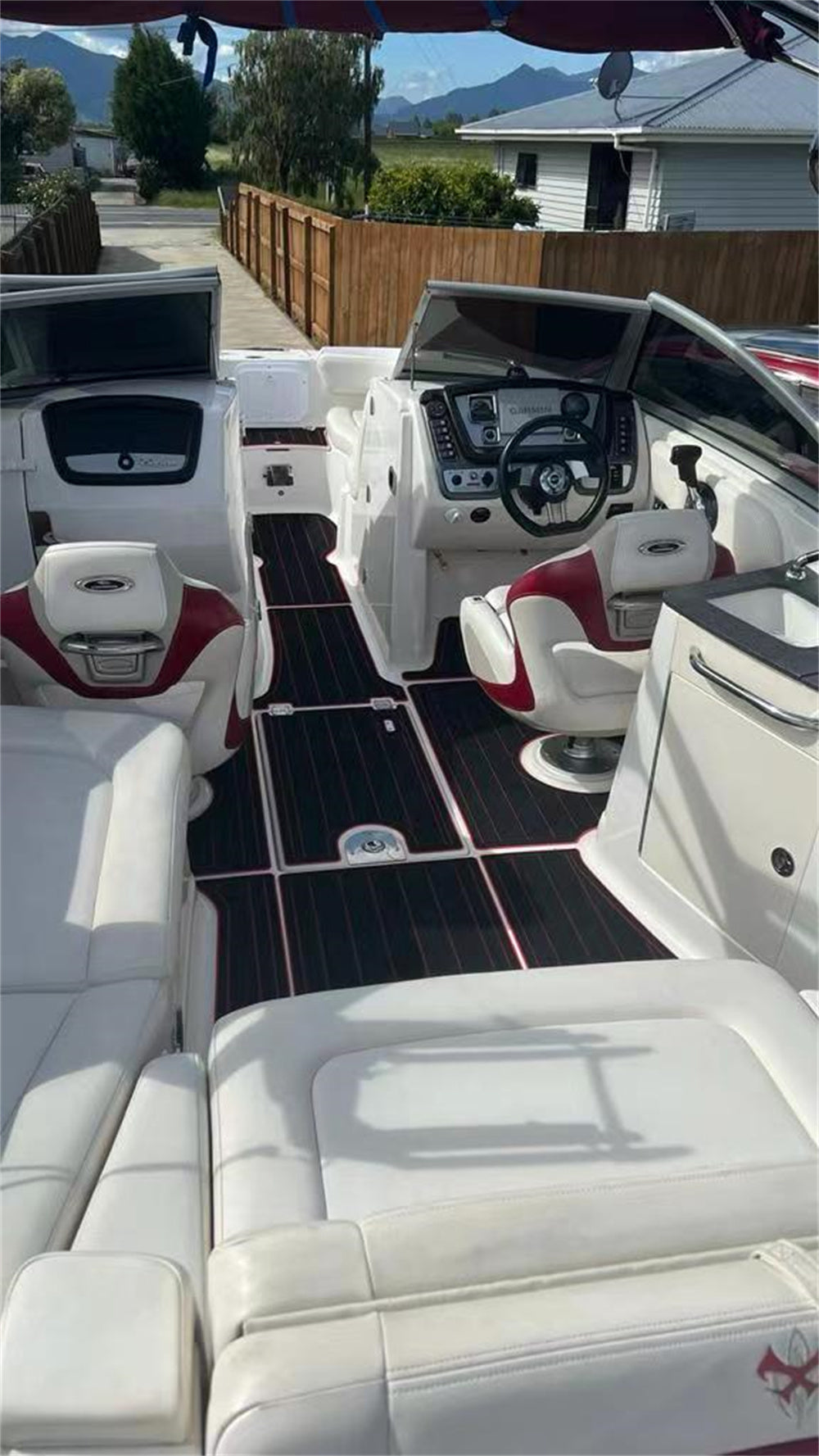 2013 Chaparral 244 Sunesta Swim Platform Cockpit Boat EVA Foam Teak Floor Pad SeaDek MarineMat Style Self Adhesive