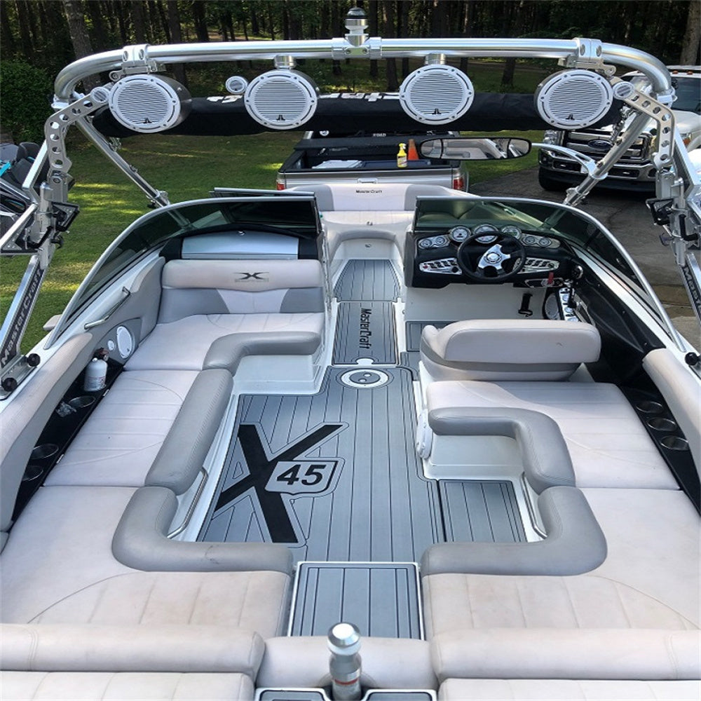 1999 Mastercraft 205V Cockpit Pad Boat EVA Foam Faux Teak Deck Floor Mat Seadek Marine Mat Gatorstep Style Self Adhesive