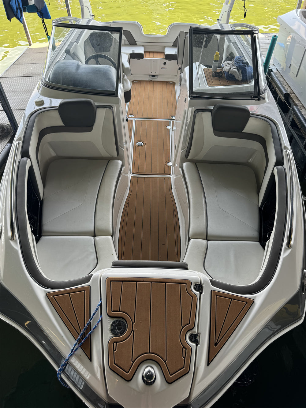 2015 Yamaha 242 Limited S Swim Platform Cockpit Boat EVA Mat Foam Faux Teak Floor Pad SeaDek MarineMat Style Self Adhesive
