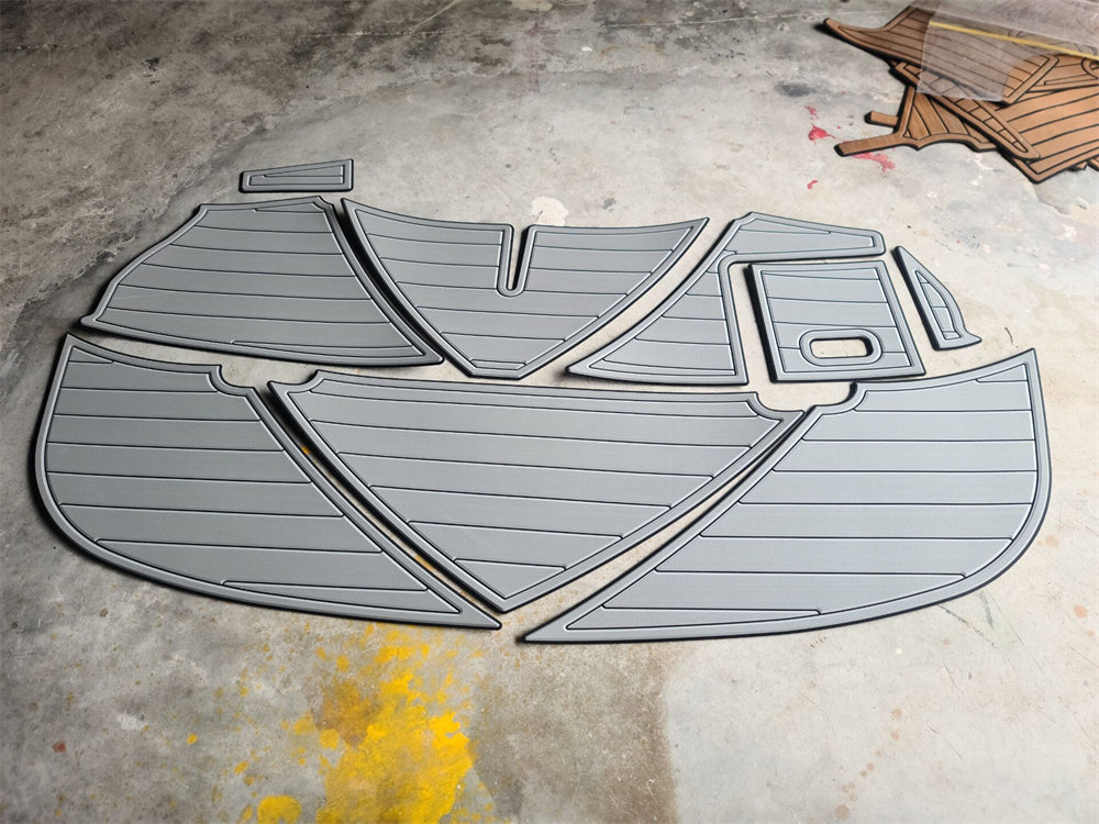 2023 Bayliner VR5 Swim Platform Cockpit Boat EVA Faux Foam Teak Floor Mat Seadek MarineMat Gatorstep Style Self Adhesive
