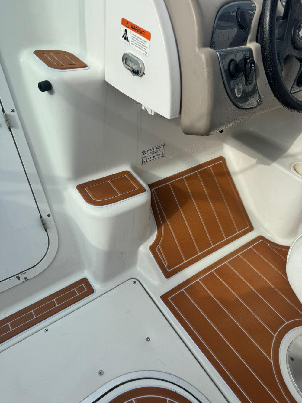 2005 Four Winns 245 Sundowner Swim Platform Cockpit Pad Boat EVA Teak Deck Floor SeaDek MarineMat Gatorstep Style Adhesive