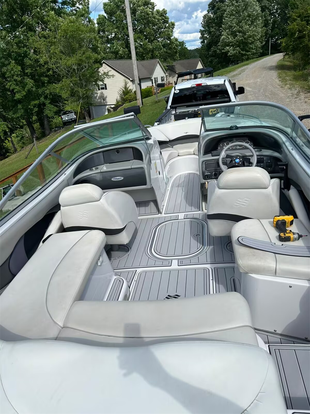 2000 Four Winns 210 Horizon Swim Platform Cockpit Boat EVA Foam Teak Floor Pad SeaDek MarineMat Gatorstep Style Self Adhesive