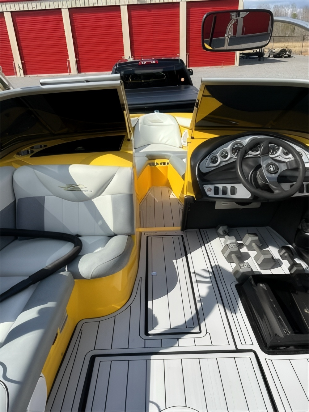 2006 MasterCraft Pro Star 205V X1 Swim Platform Cockpit Pad Boat EVA Foam Faux Teak Deck Floor Mat SeaDek MarineMat Gatorstep Style Self Adhesive