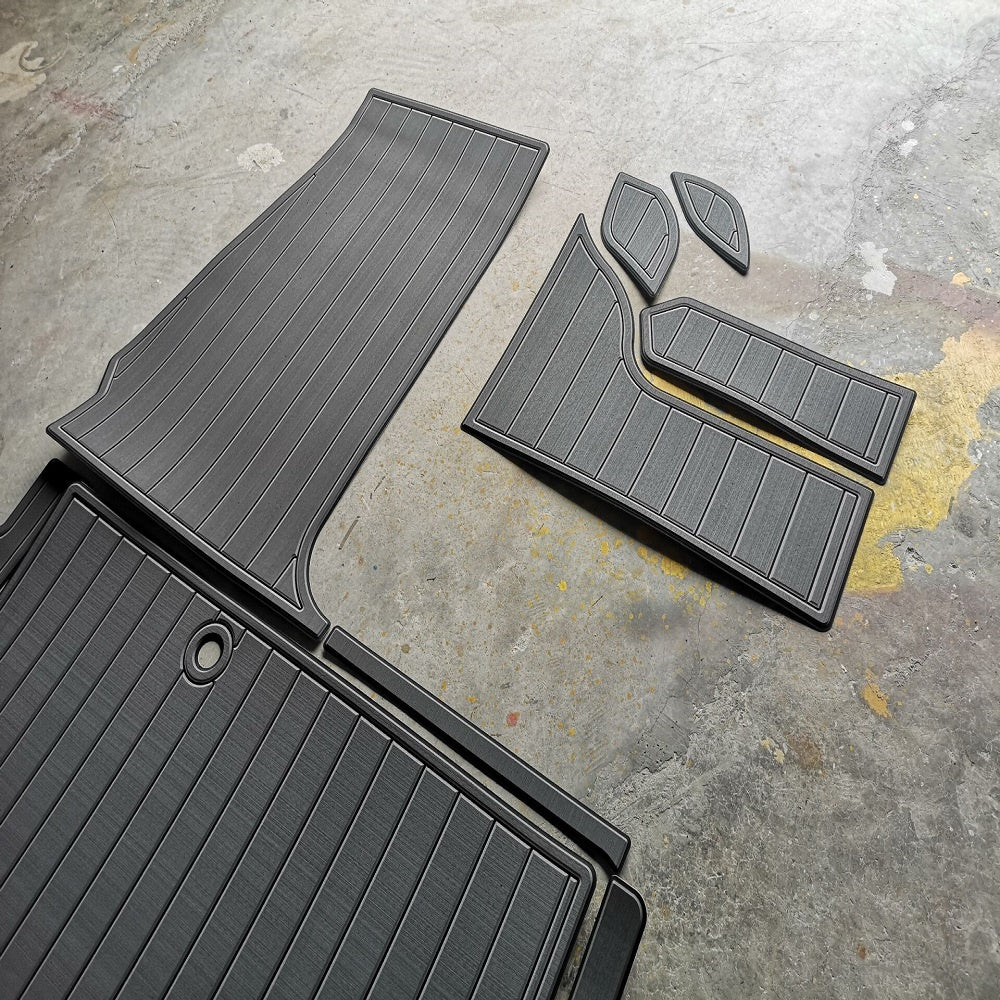 2001 Crownline 242 Swim Platform Cockpit Boat EVA Faux Foam Teak Deck Floor Pad SeaDek MarineMat Gatorstep Style Self Adhesive