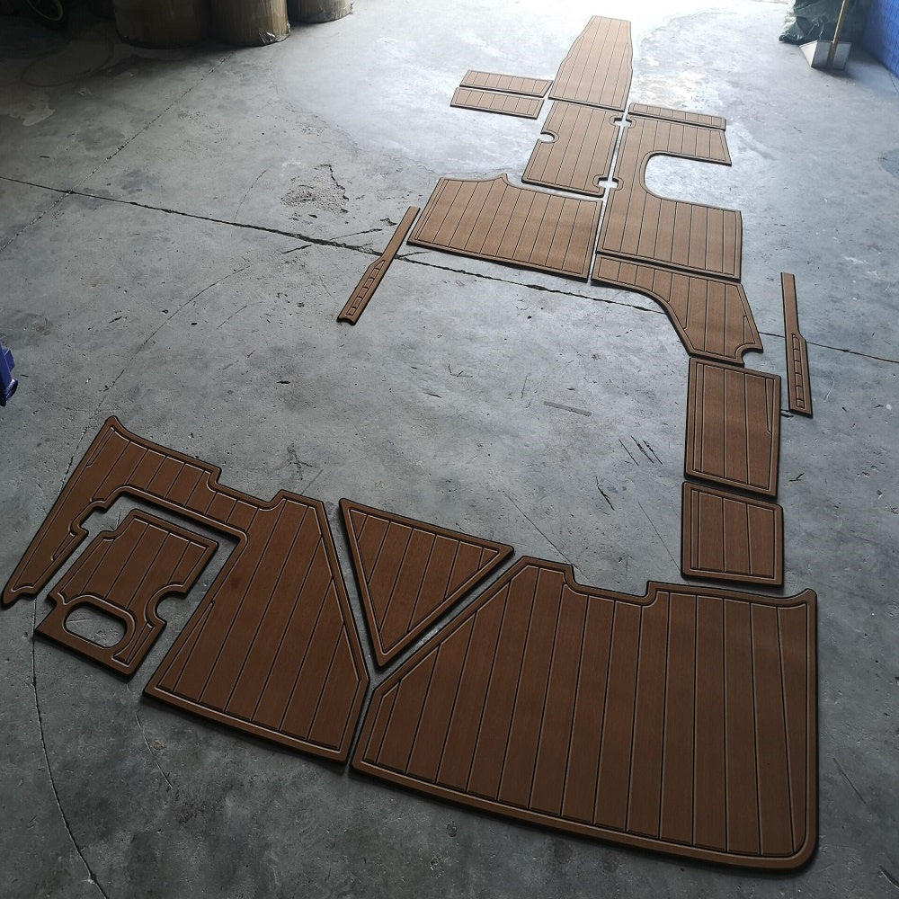 2015 Regal 1900 ES Swim Platform Cockpit Boat EVA Faux Foam Teak Deck Floor Pad SeaDek MarineMat Gatorstep Style Self Adhesive